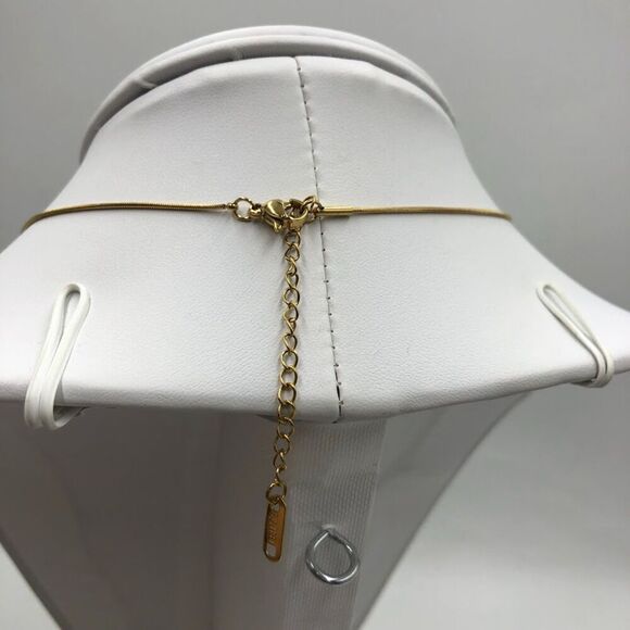 18K Gold Plated Women's Heart Necklace Waterproof Hypoallergenic Jewelry - Picture 7 of 11